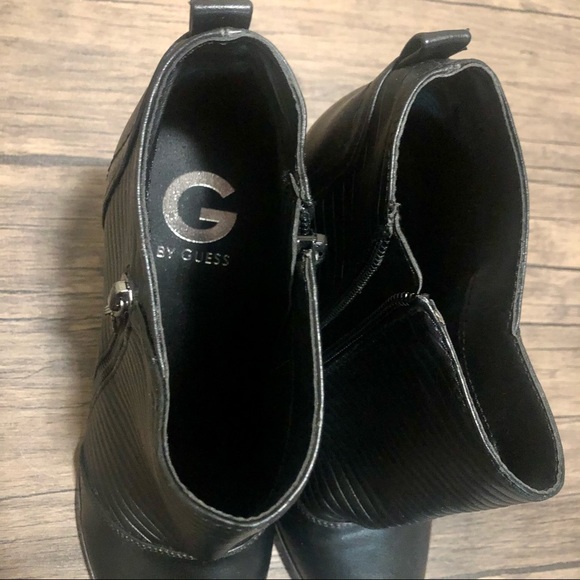 G by Guess Mayko Black Moto Pointed Toe Booties - Picture 12 of 14